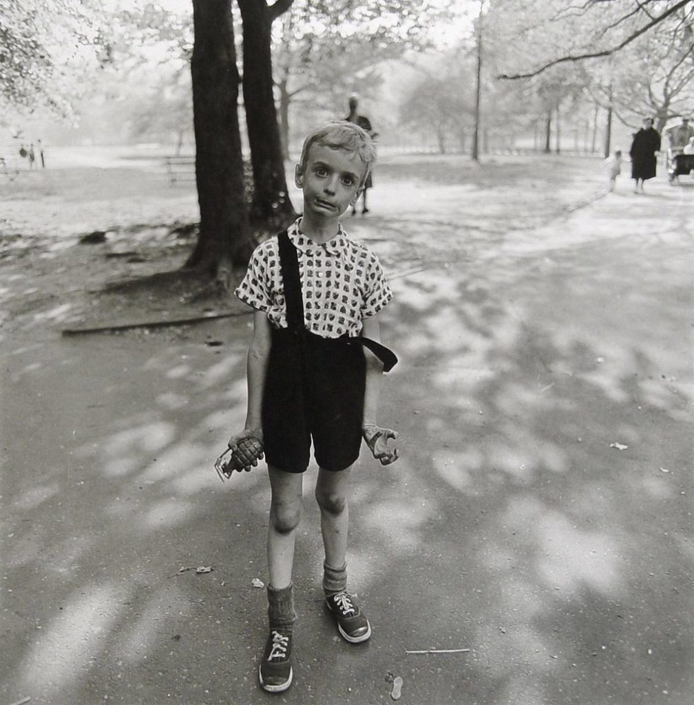 Child with Toy Hand Grenade in Central Park