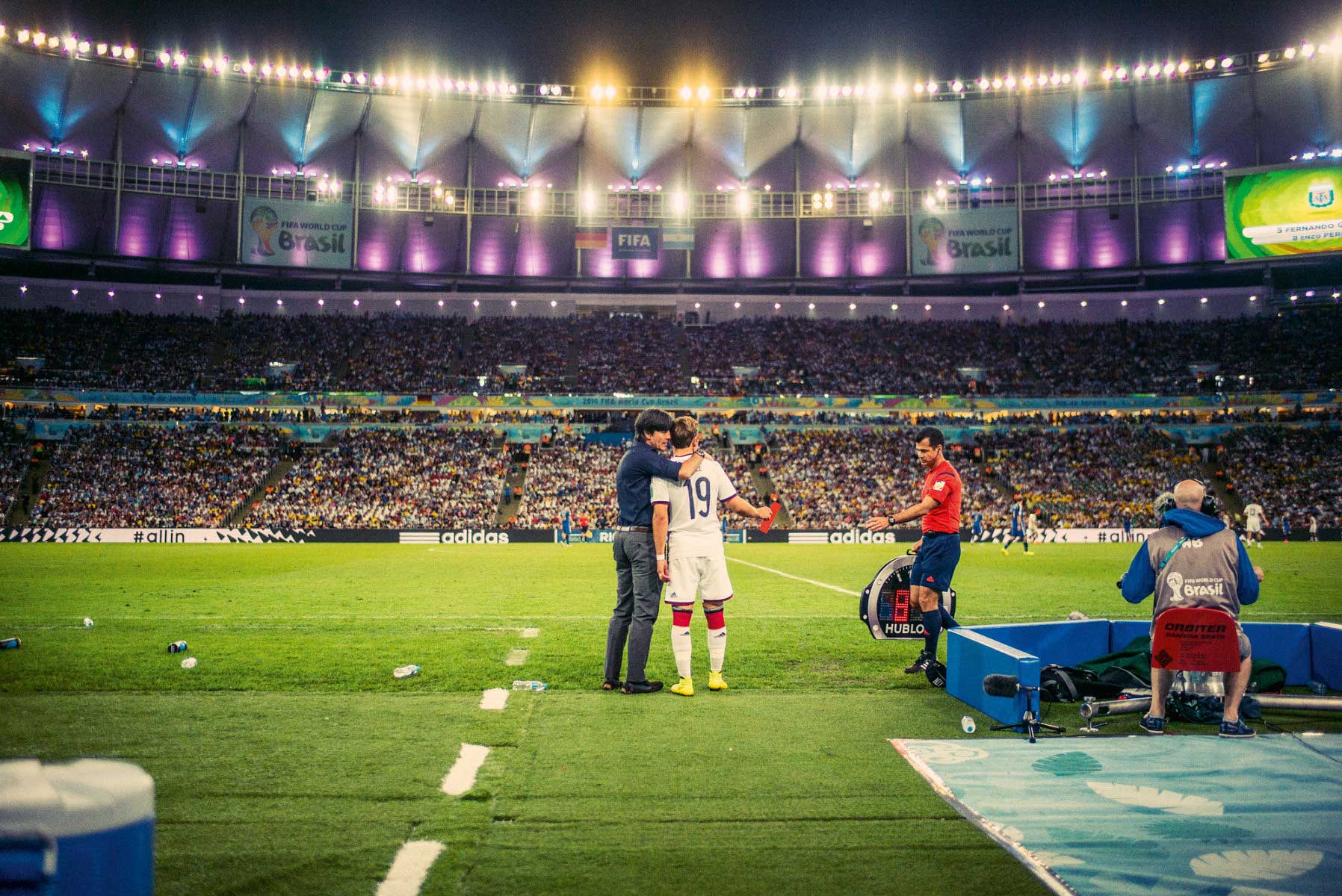 Fotografie von Paul Ripke; Einwechslung Götze WM 2014